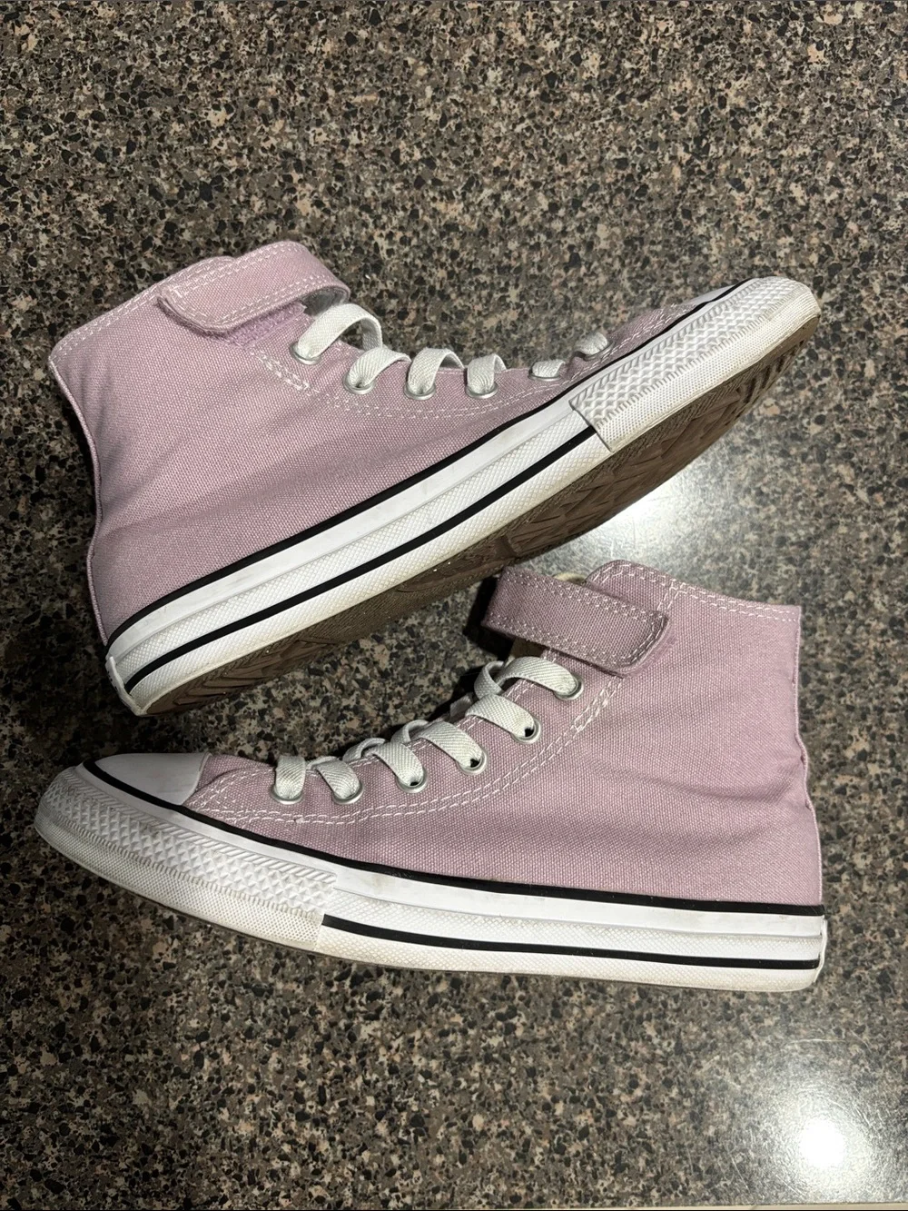 Converse Kids Lavender High Top Sneakers